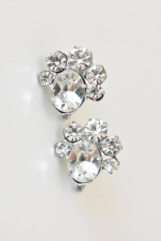 Vintage sparkly screw on earrings