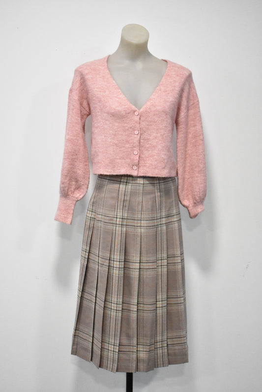 Glassons pink cropped cardigan, S