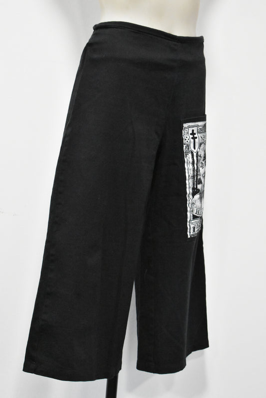 Hilary Rowley black cropped pants, 14