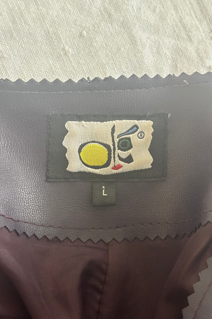 Ole vintage PU leather jacket, L