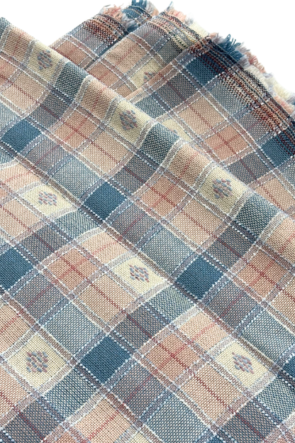 Vintage chunky tweed fabric