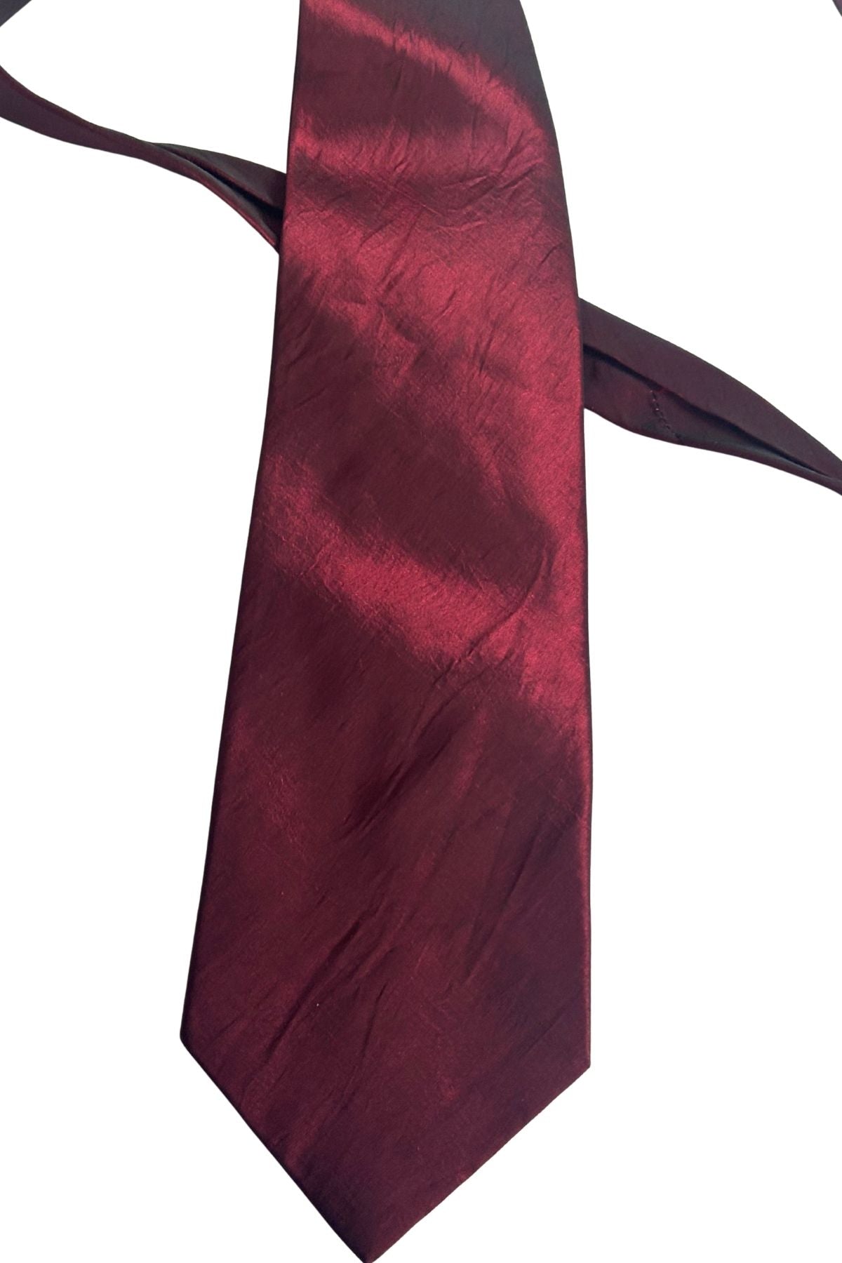 PASHA deep red tie