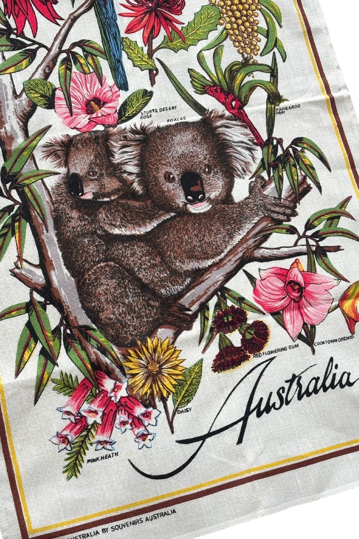 Vintage Australia tea towel