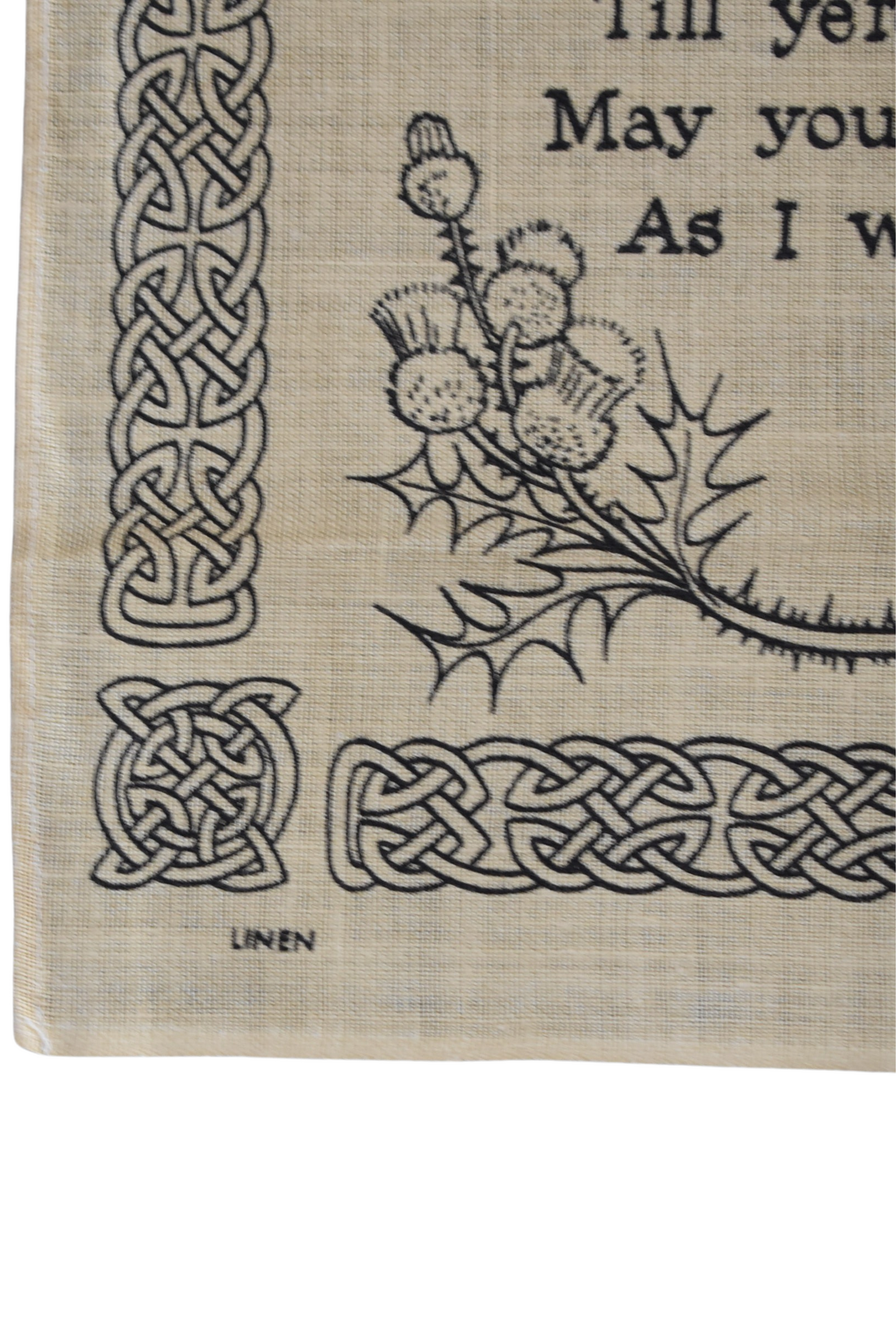 A Scots Toast linen tea towel