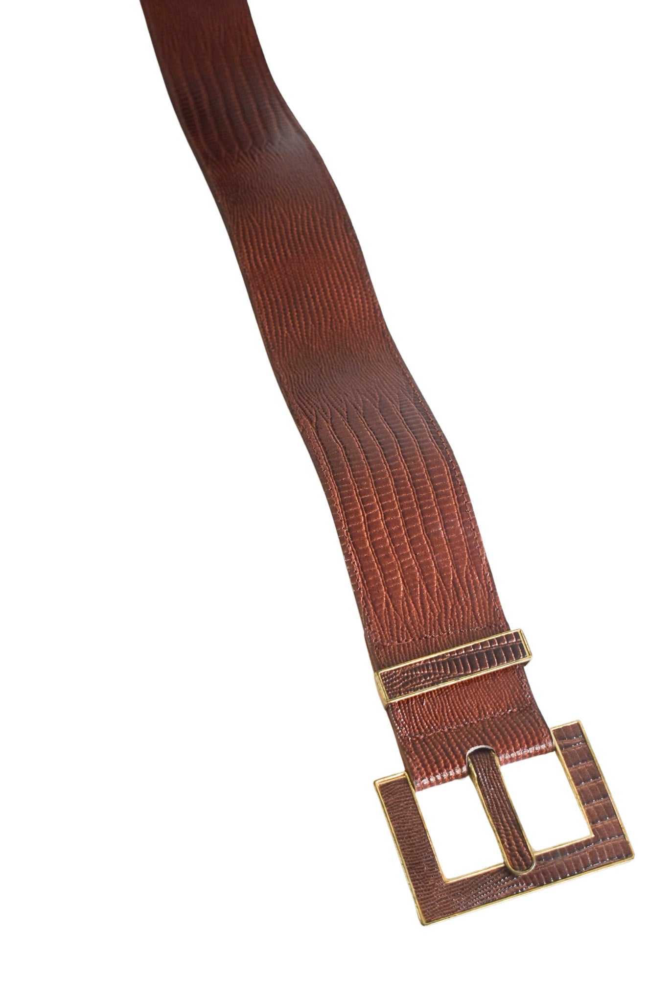 Vintage leather chunky belt