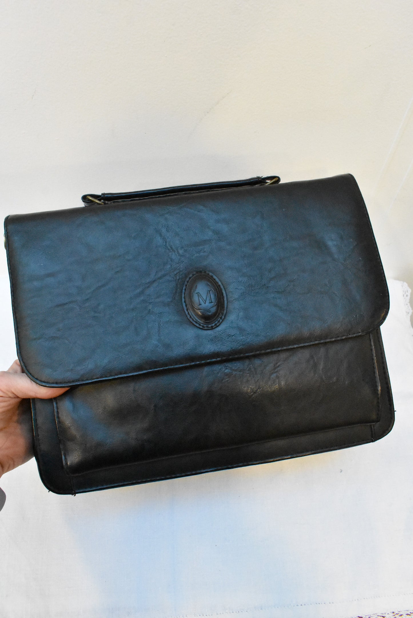 Small black attaché case