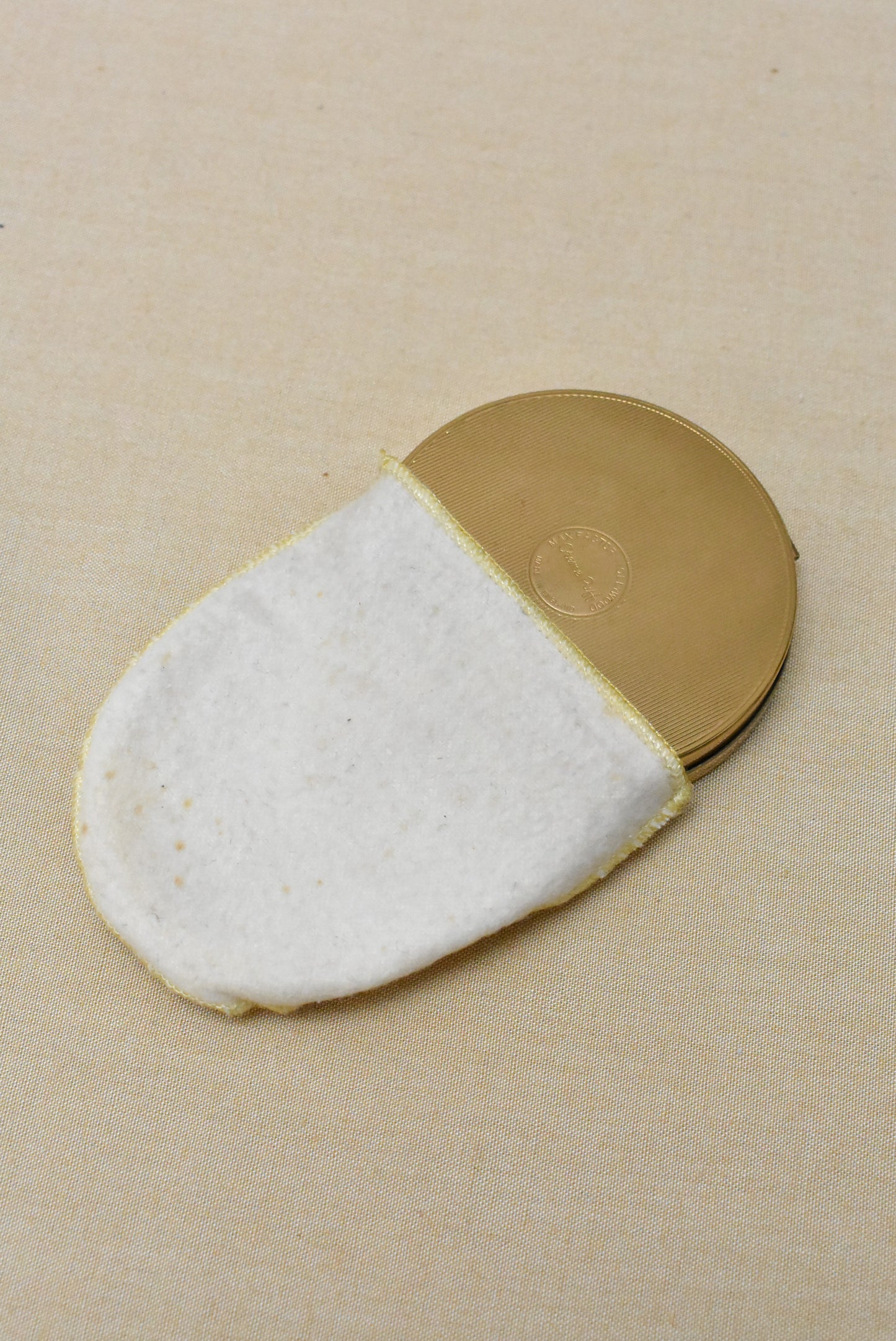 Vintage Revlon 'Love Pat' pressed powder in clamshell compact with mirror