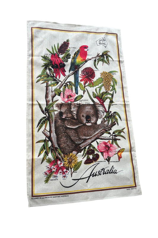 Vintage Australia tea towel