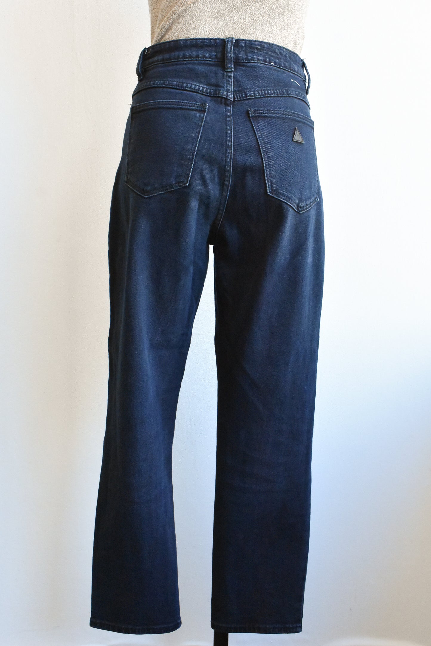 Abrand Jeans dark blue high rise jeans, S