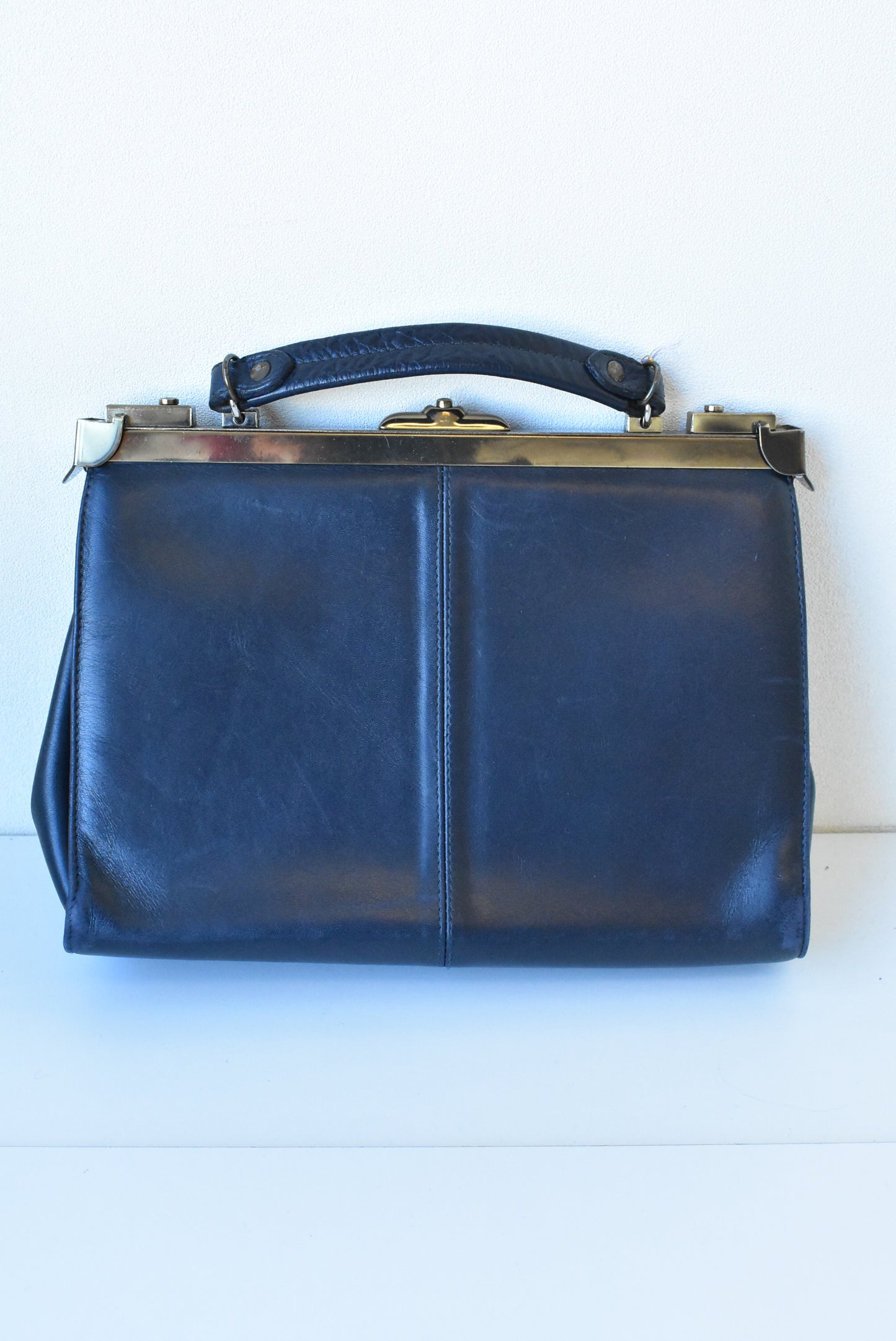 Florian (faux?) dark navy handbag