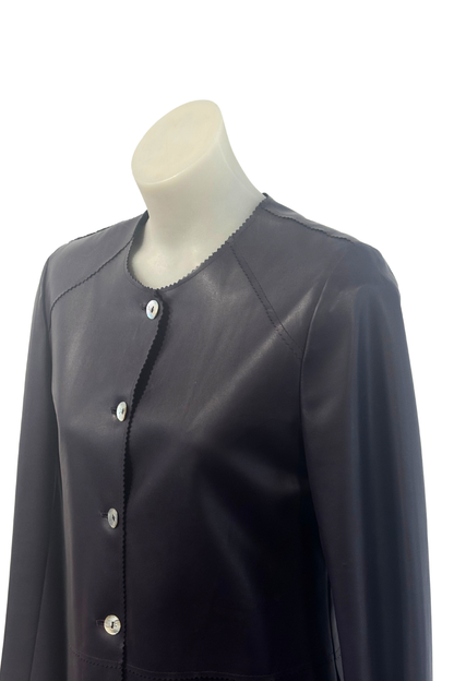 Ole vintage PU leather jacket, L