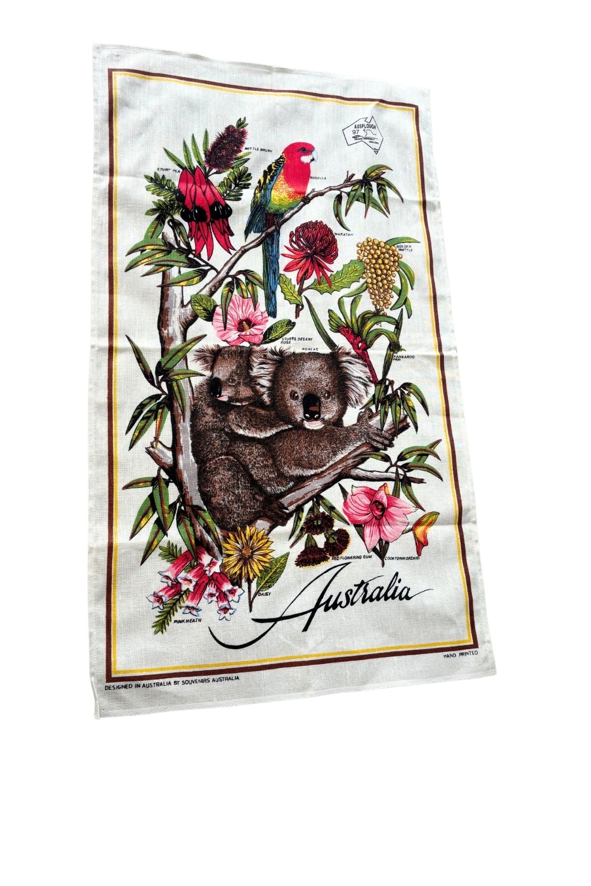 Vintage Australia tea towel