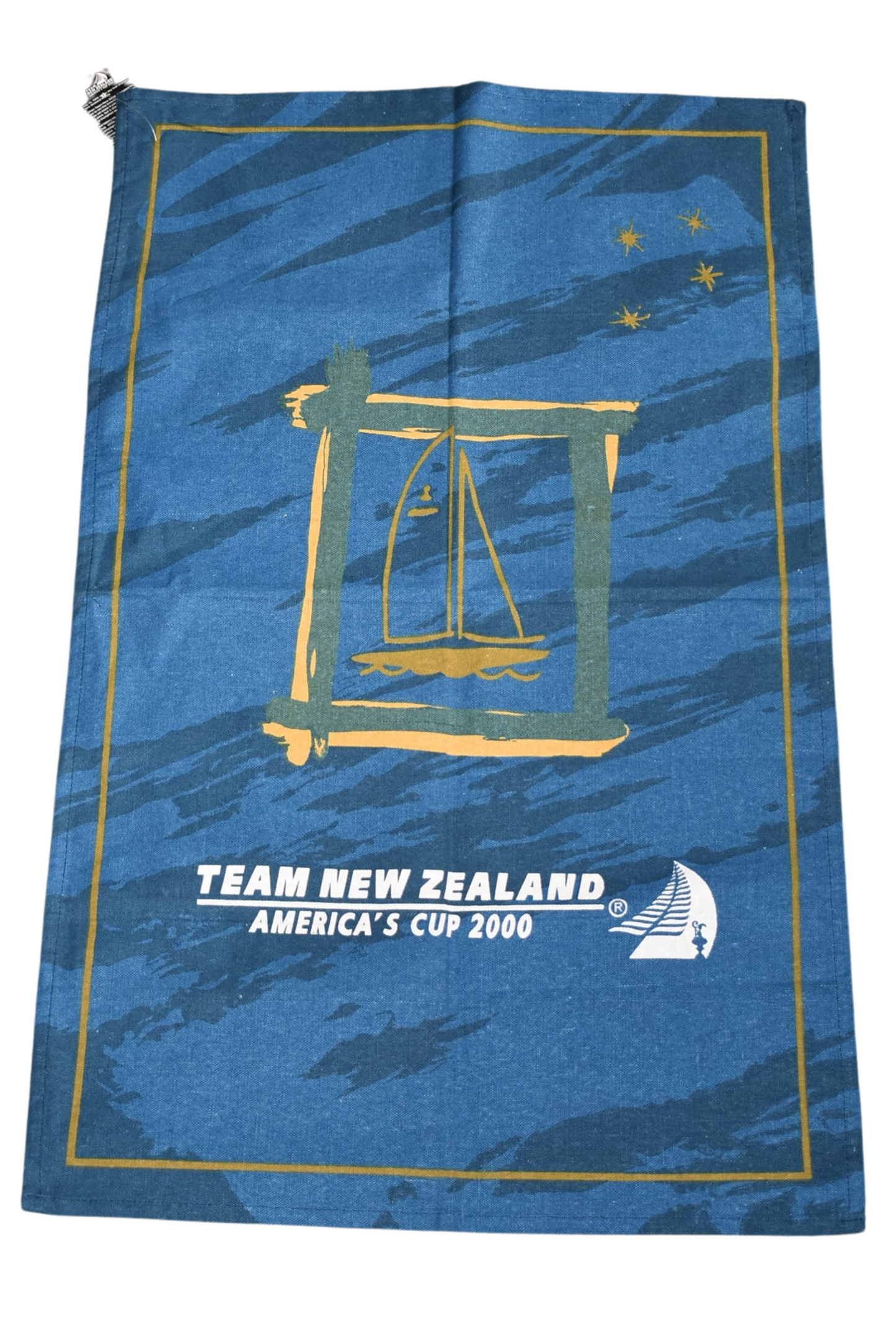 Americas Cup 2000 Team New Zealand official merch tea towel, new with tags