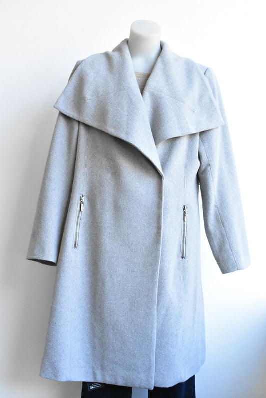 Whistle warm grey coat with belt,16