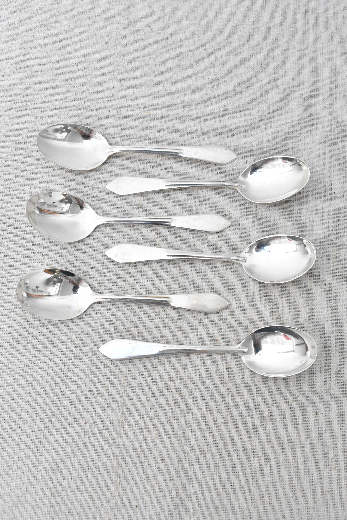 APW sterling silver teaspoon set, Retro