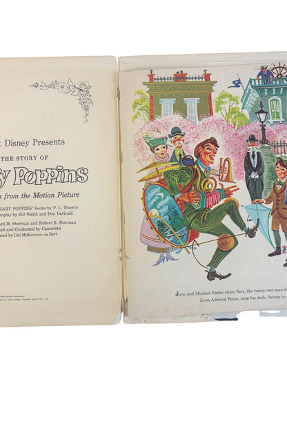 Vintage Walt Disney's Mary Poppins storybook vinyl 3922