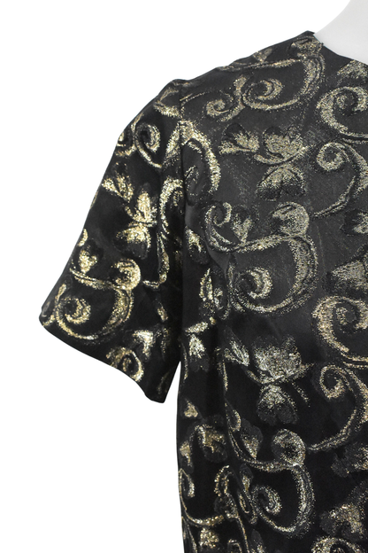 1960's Beau Catcher NZ made golden bow blouse, S