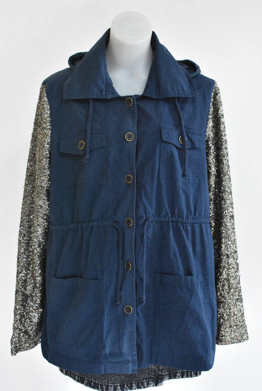 Pagani navy jacket with golden accents, 16
