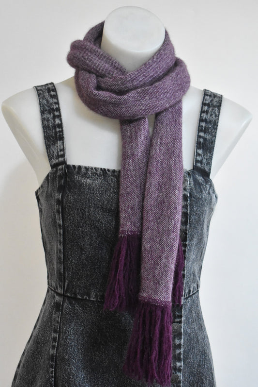 Skinny & stylish purple scarf, OSFM