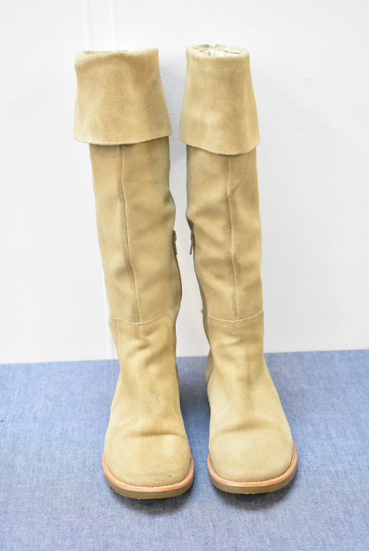 Light tan knee high boots, 38