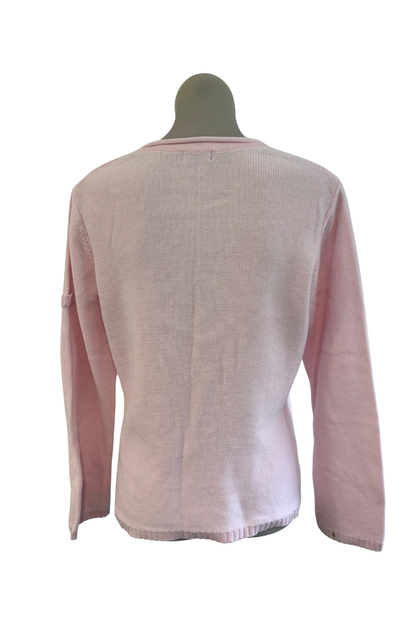 Natalie N baby pink knit jumper, M