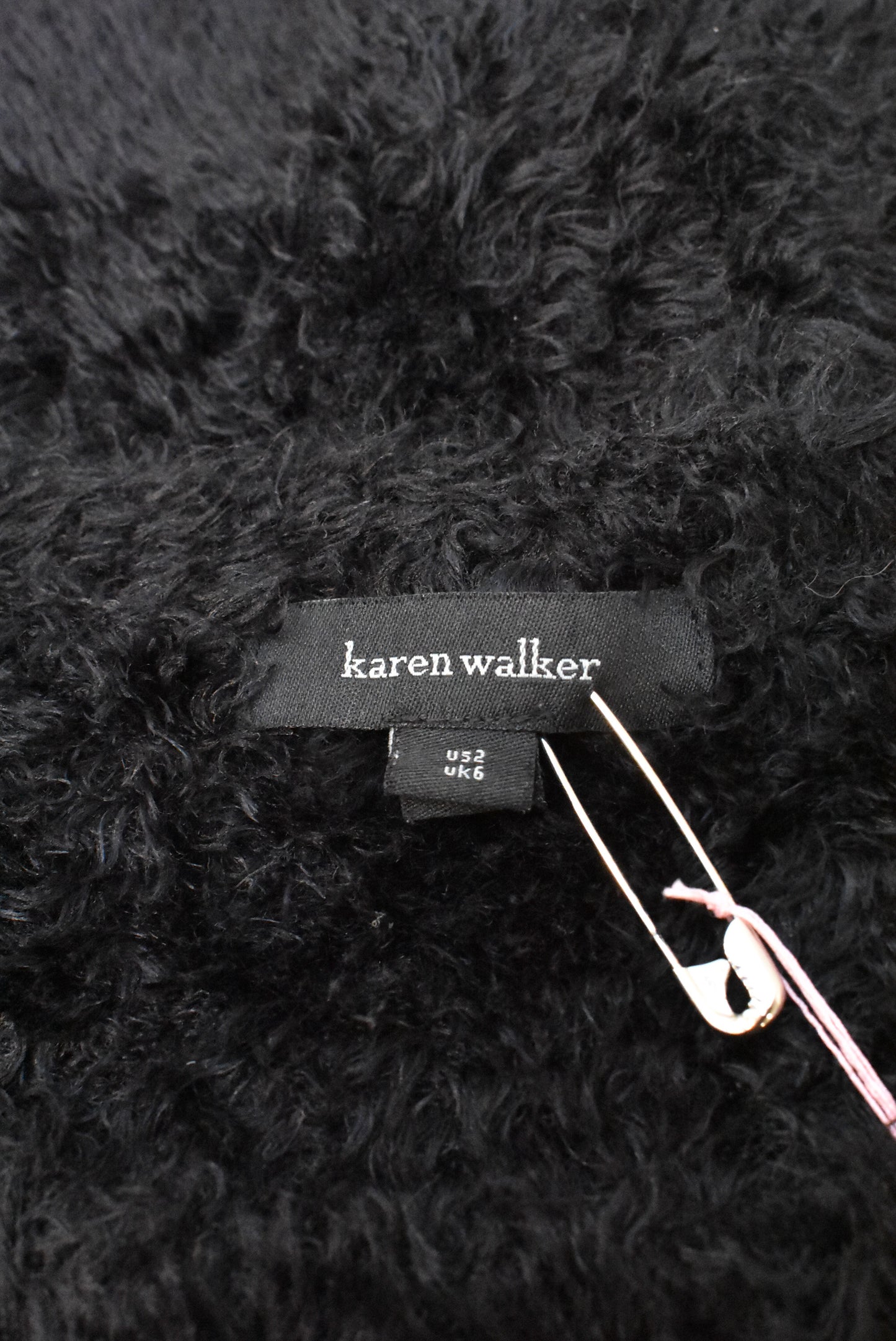 Karen Walker sequins and fluff jumper, 6 (oversized)