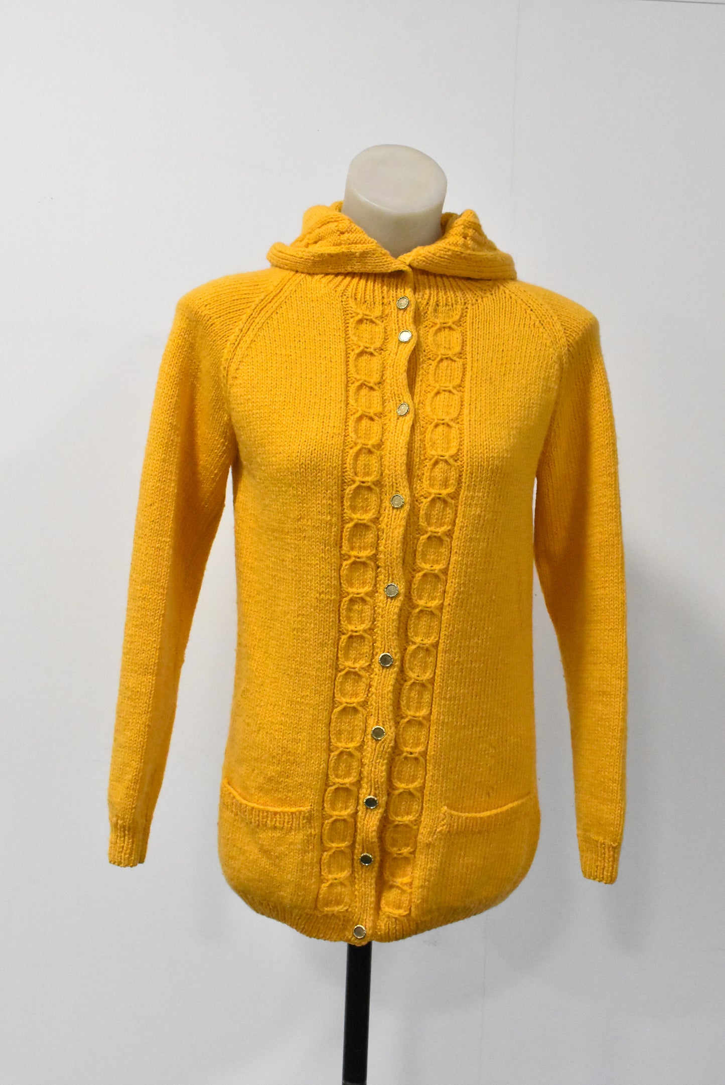 Hand knitted cardigan, S