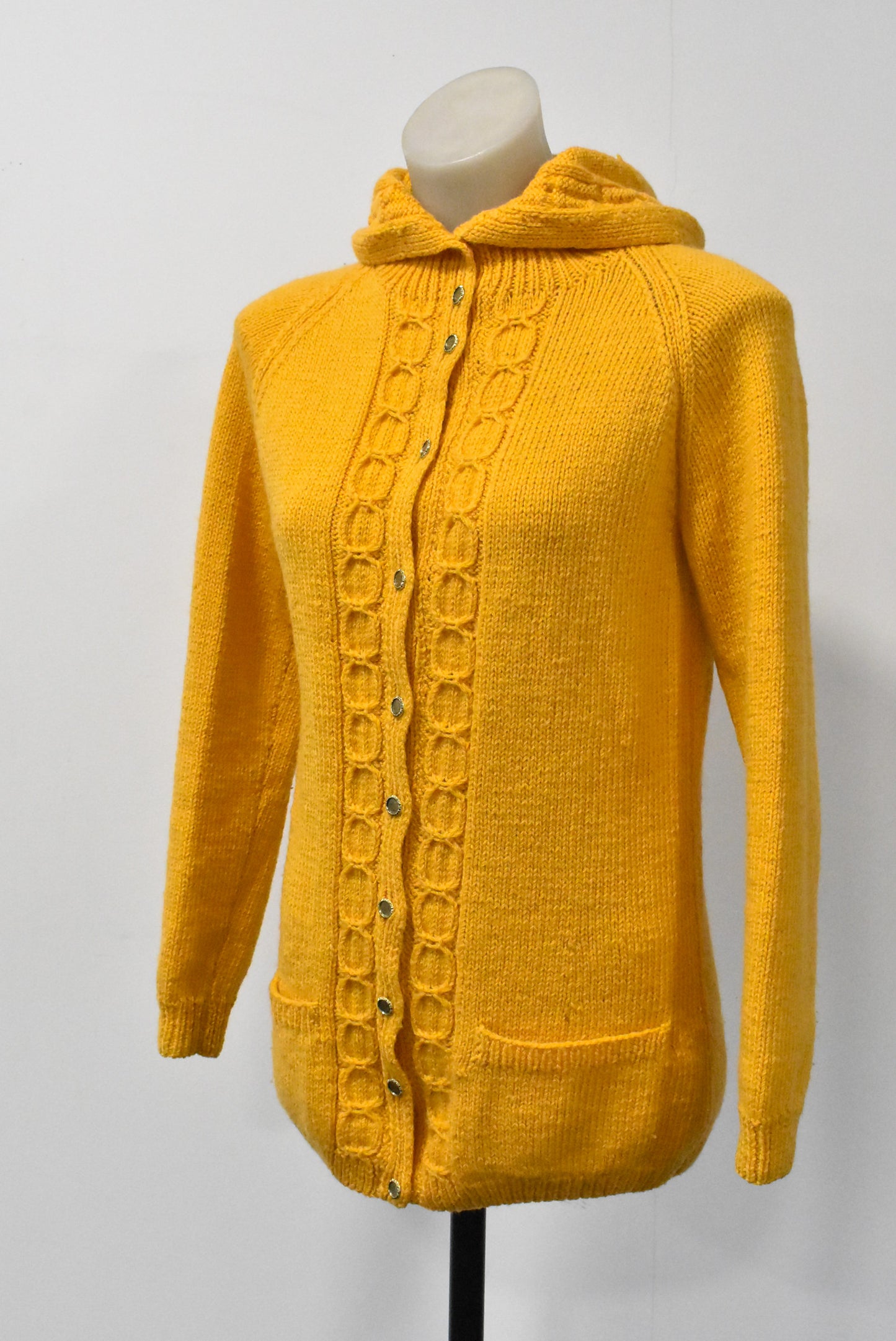 Hand knitted cardigan, S