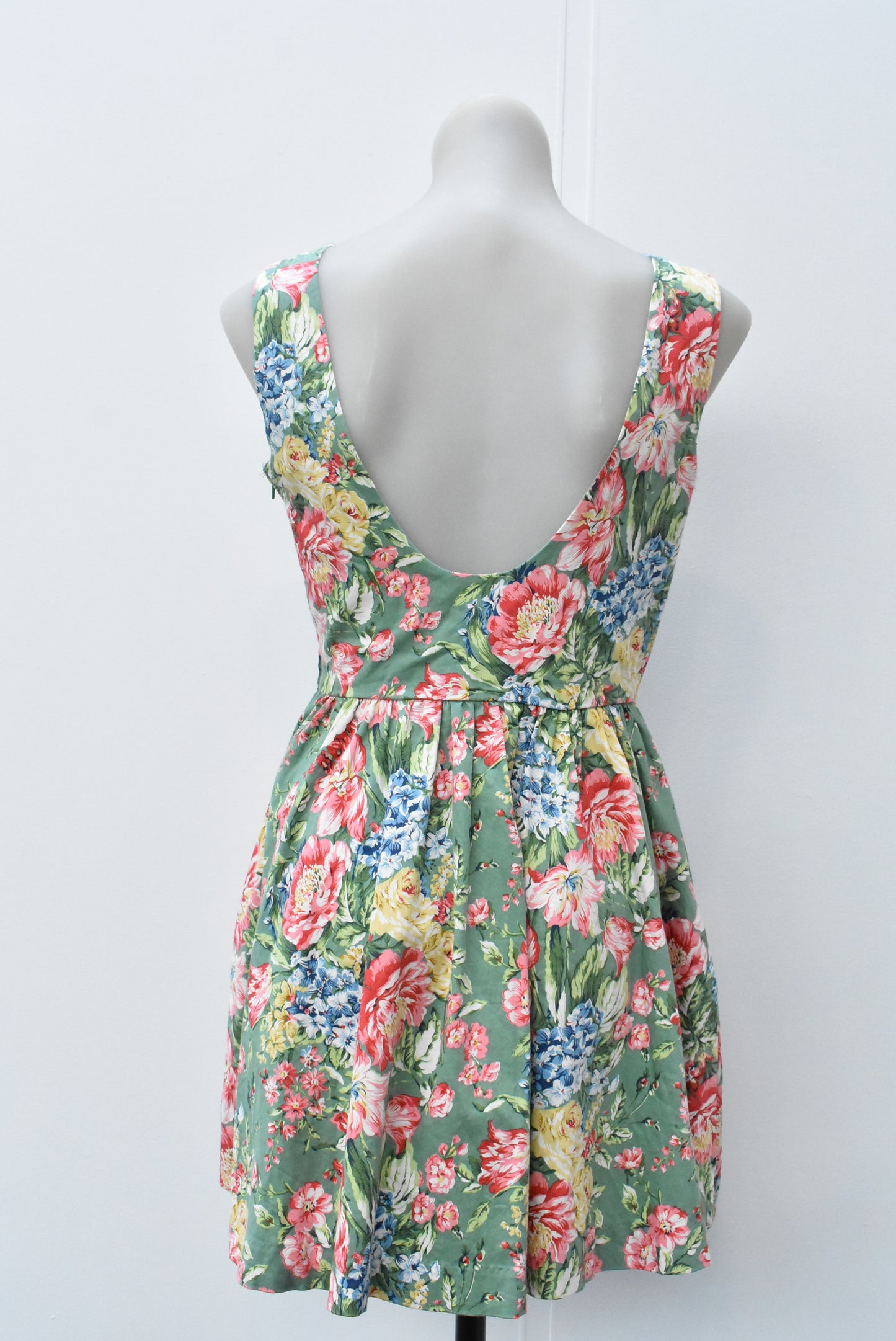 Miss Cherry floral dress with pockets, 10