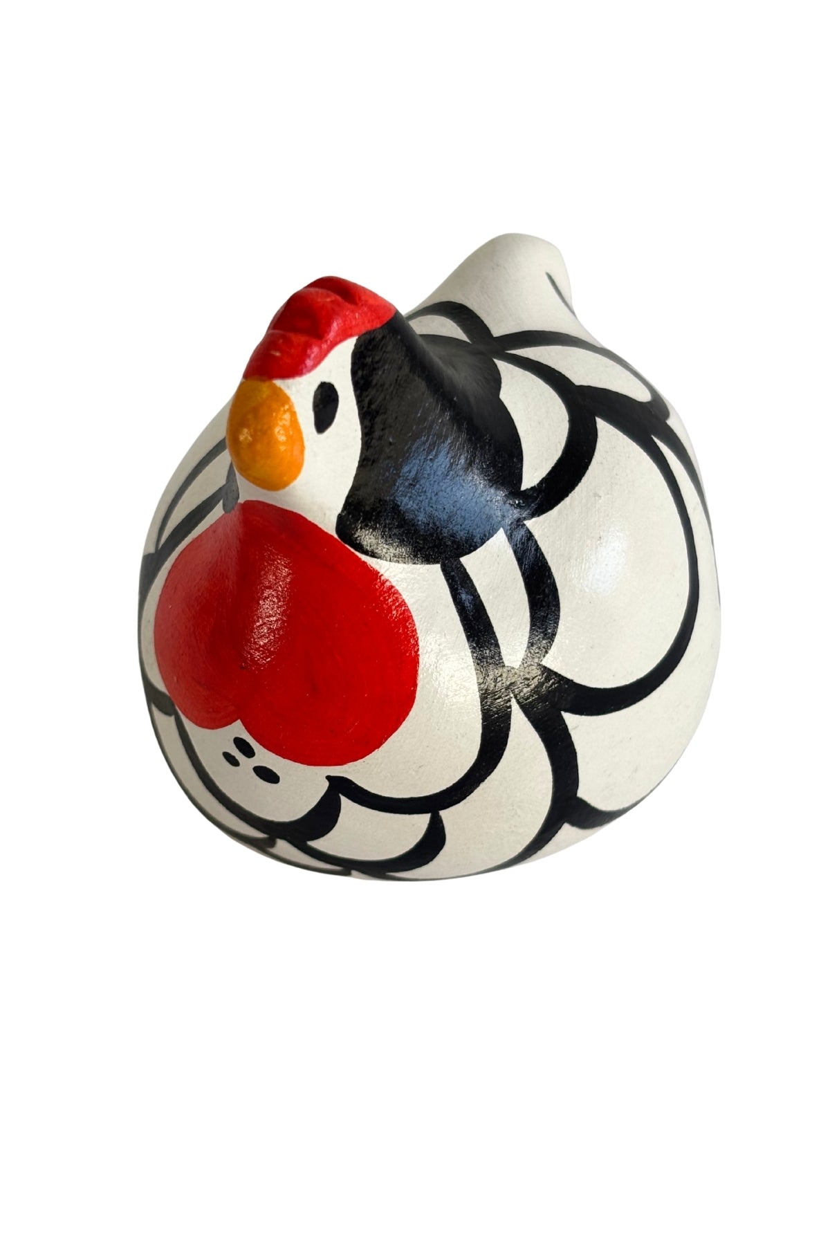 Happy Hen "Pencilled Hamburg" Dunedin made mini hen