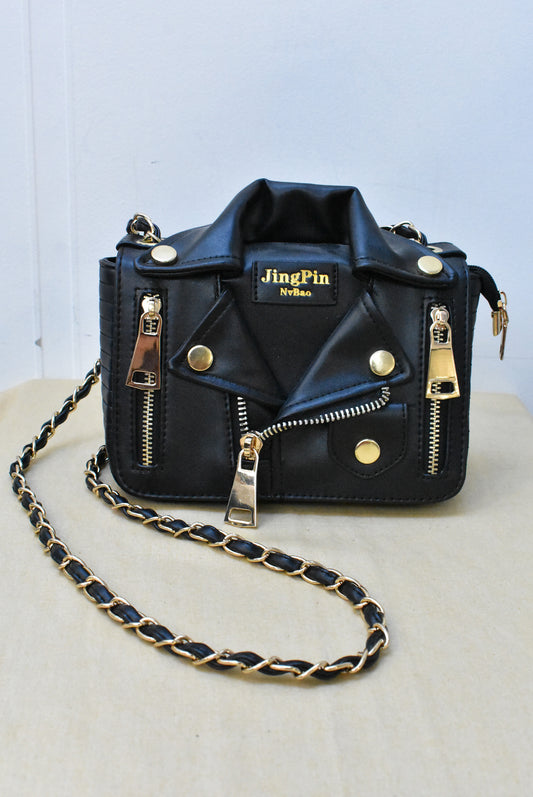 Jing Pin, Leather Jacket bag