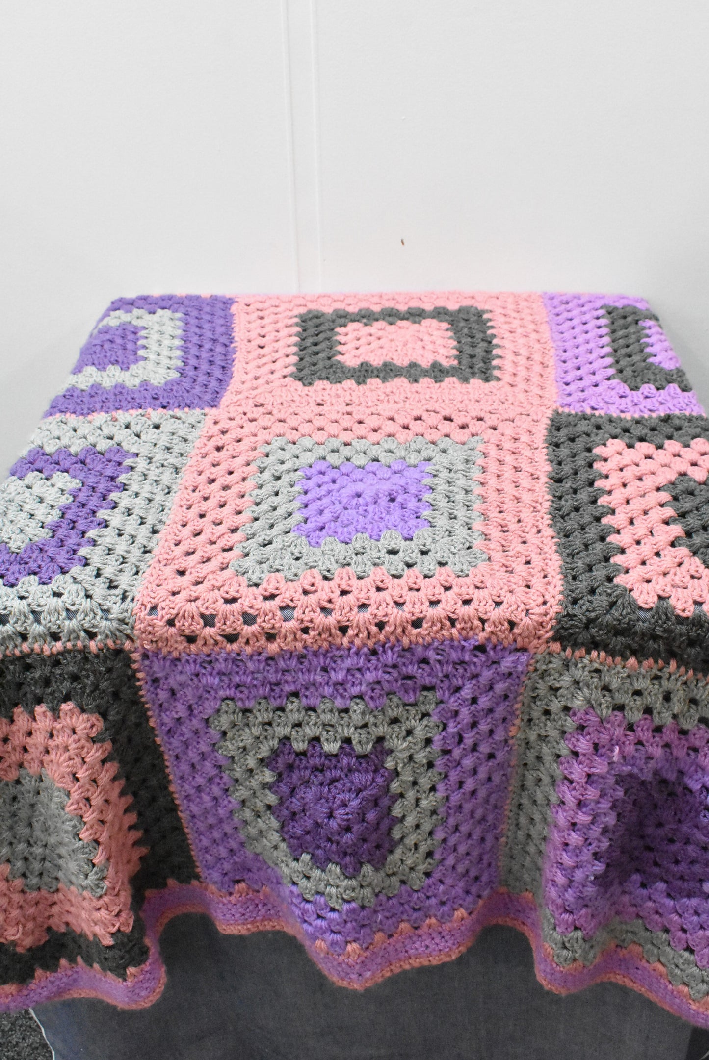 Hand crocheted blanket/throw