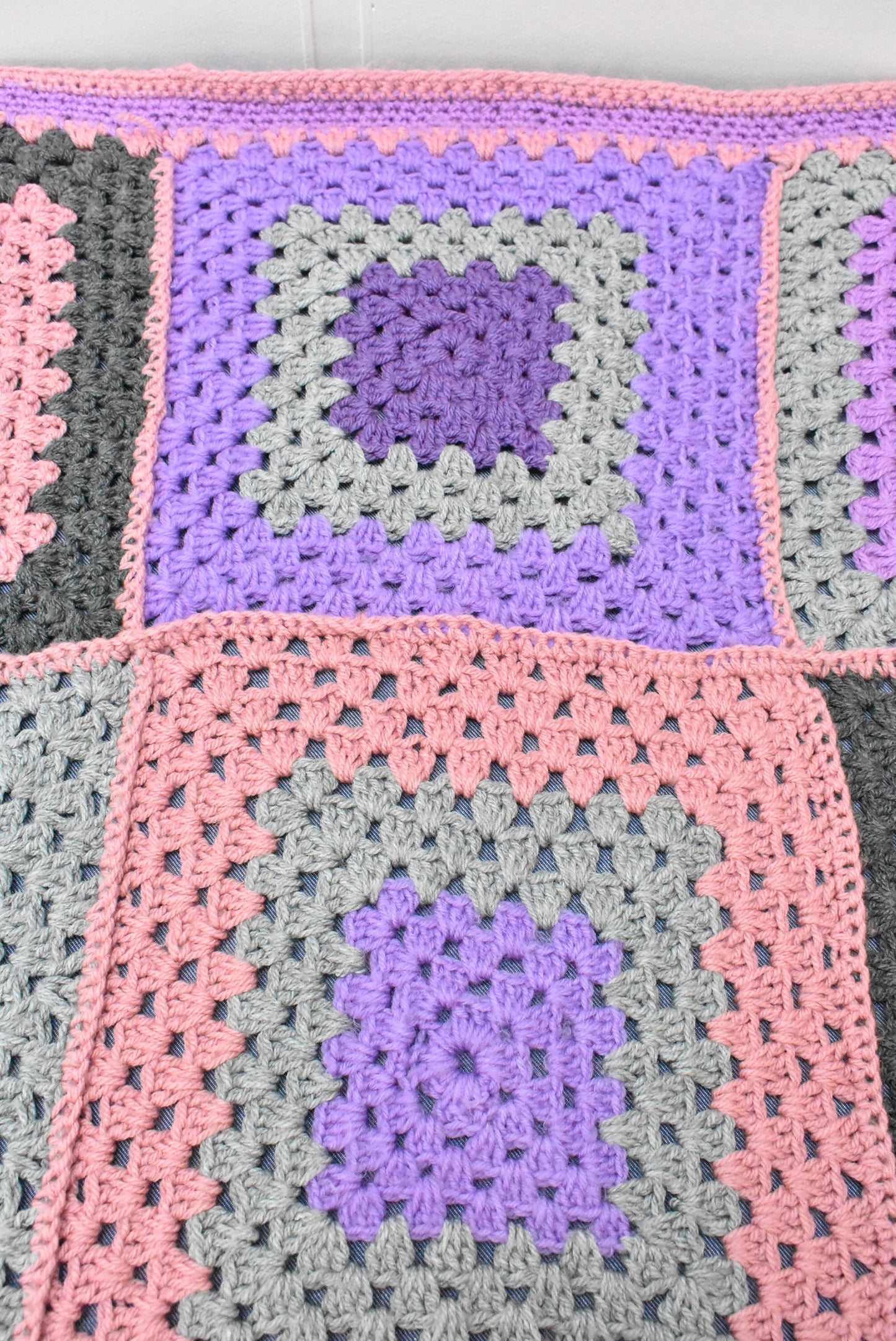 Hand crocheted blanket/throw