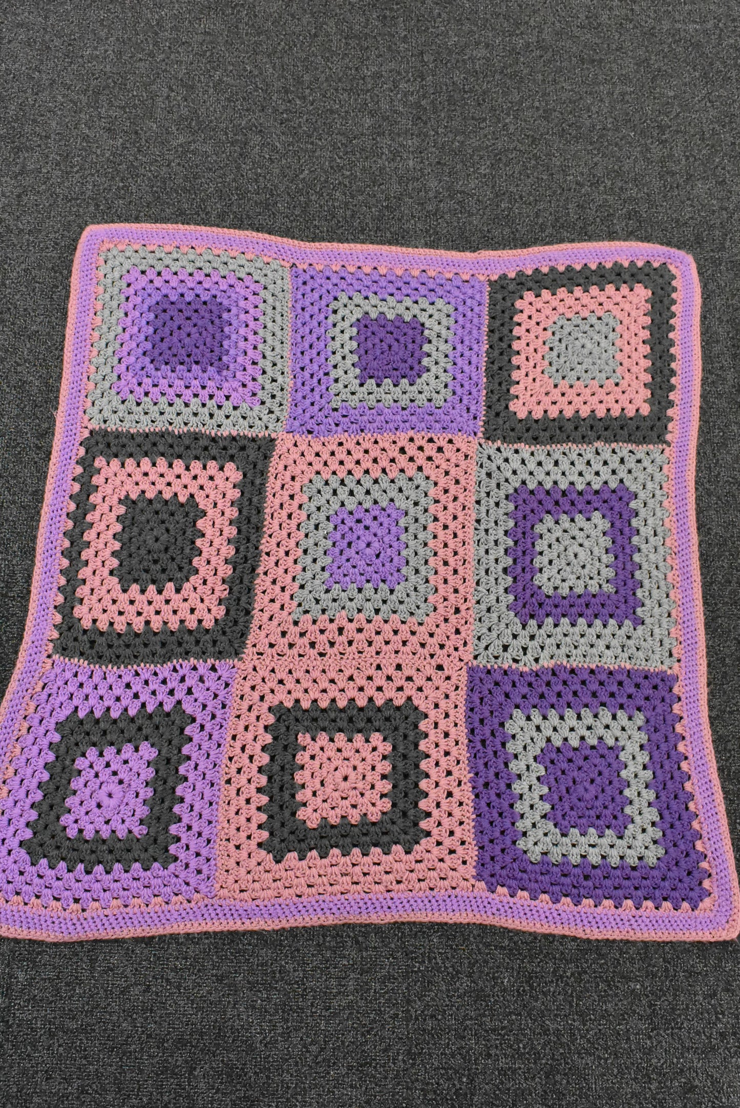 Hand crocheted blanket/throw