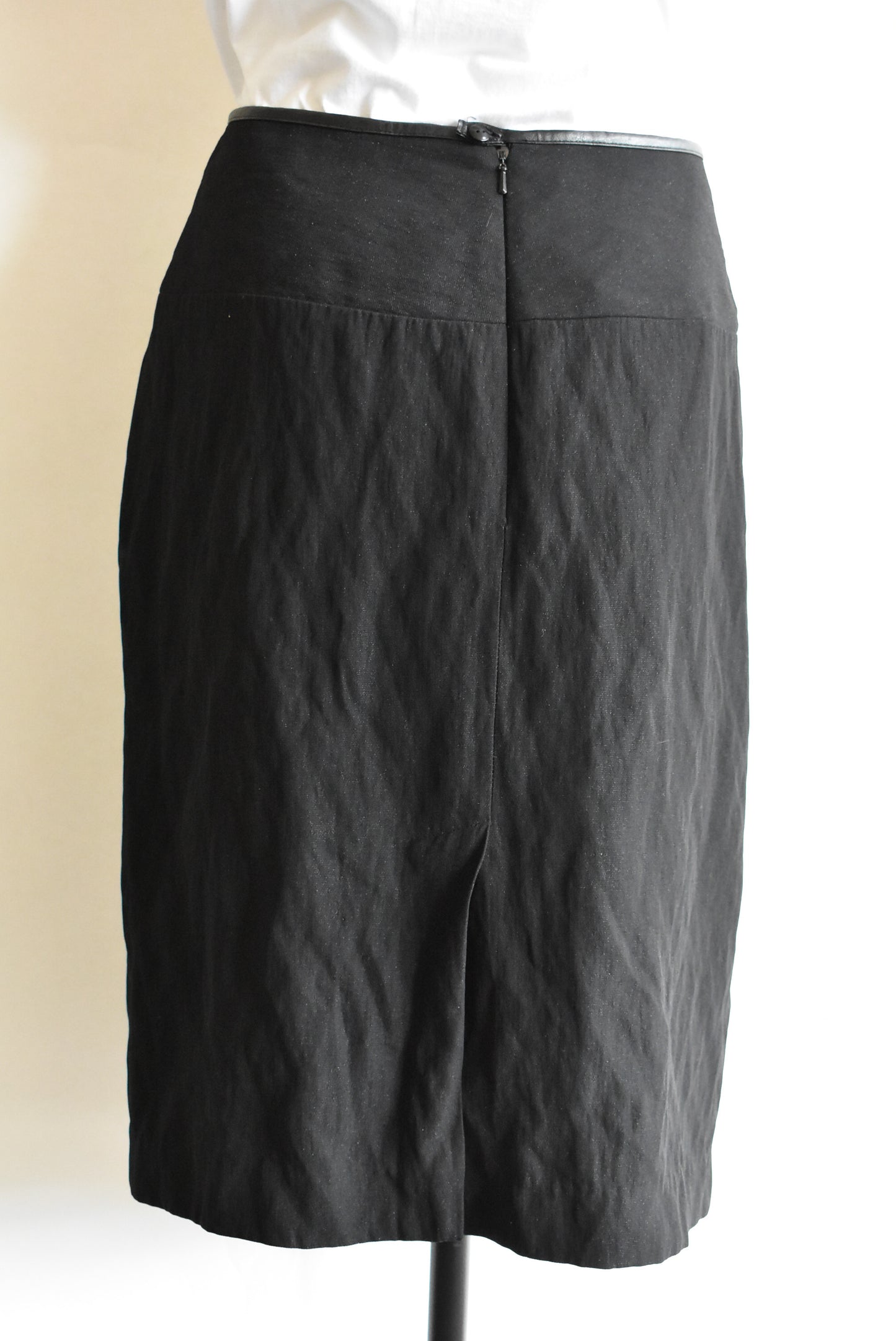 Ricochet black skirt made in nz, size 14