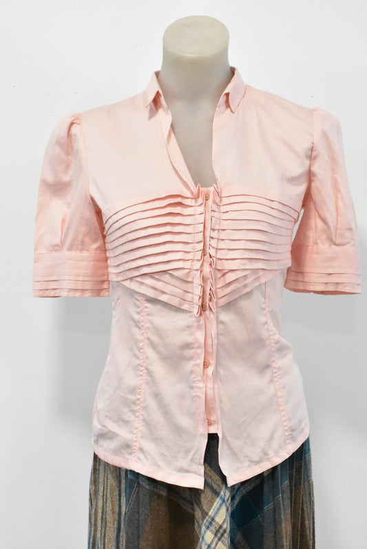 Raoul short sleeved pink blouse, 34