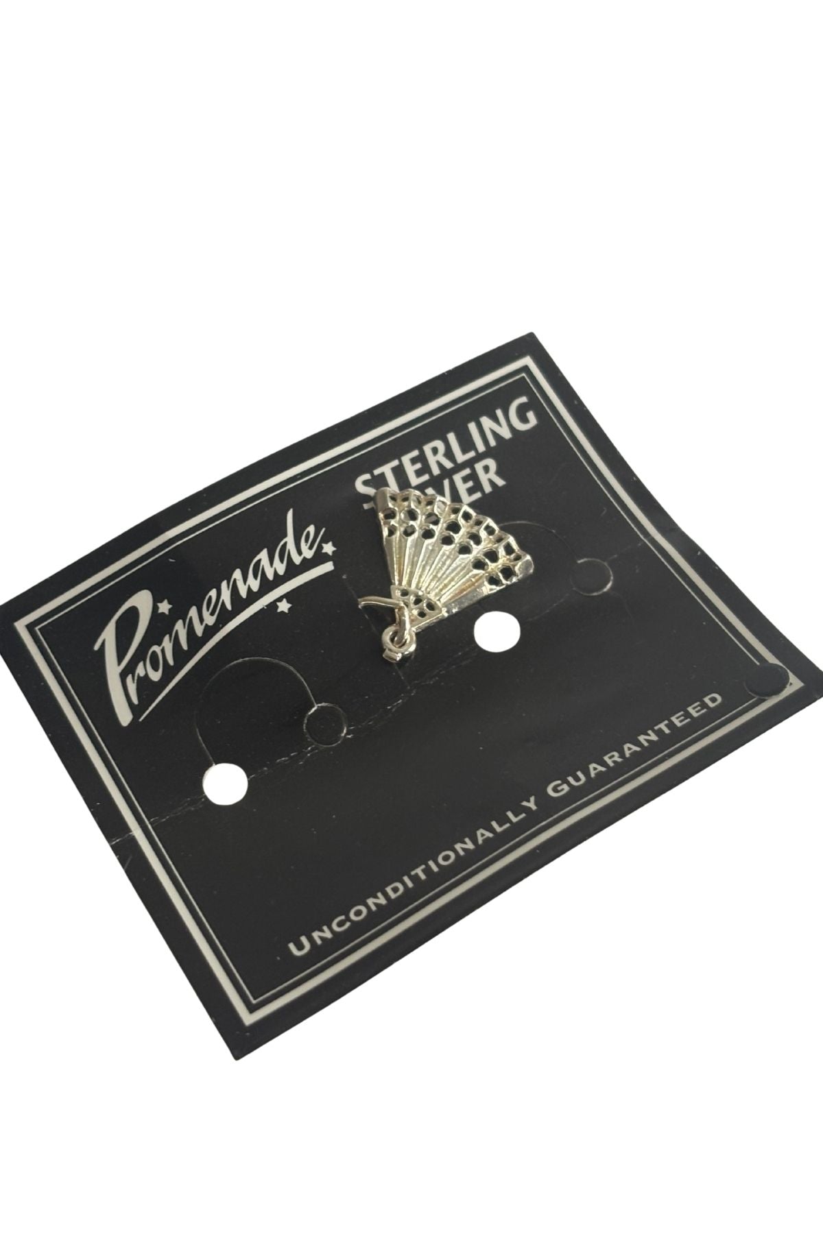 Promenade sterling silver fan charm