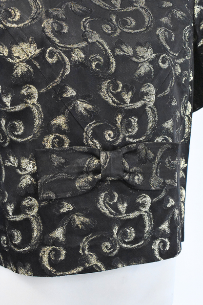 1960's Beau Catcher NZ made golden bow blouse, S