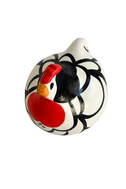 Happy Hen "Pencilled Hamburg" Dunedin made mini hen