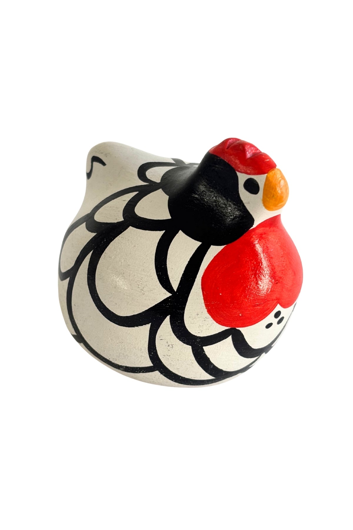 Happy Hen "Pencilled Hamburg" Dunedin made mini hen