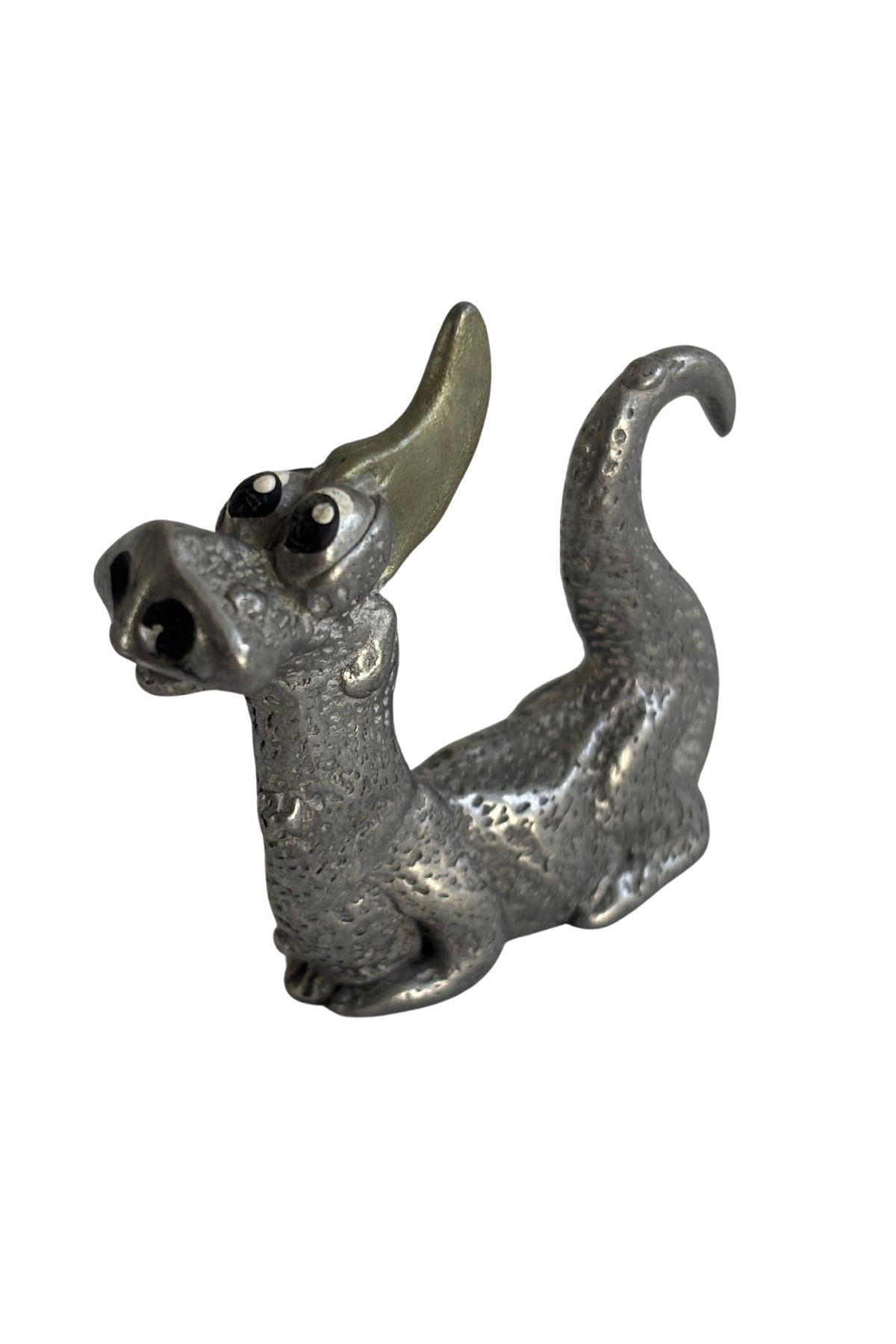 Pewter dragon figurine