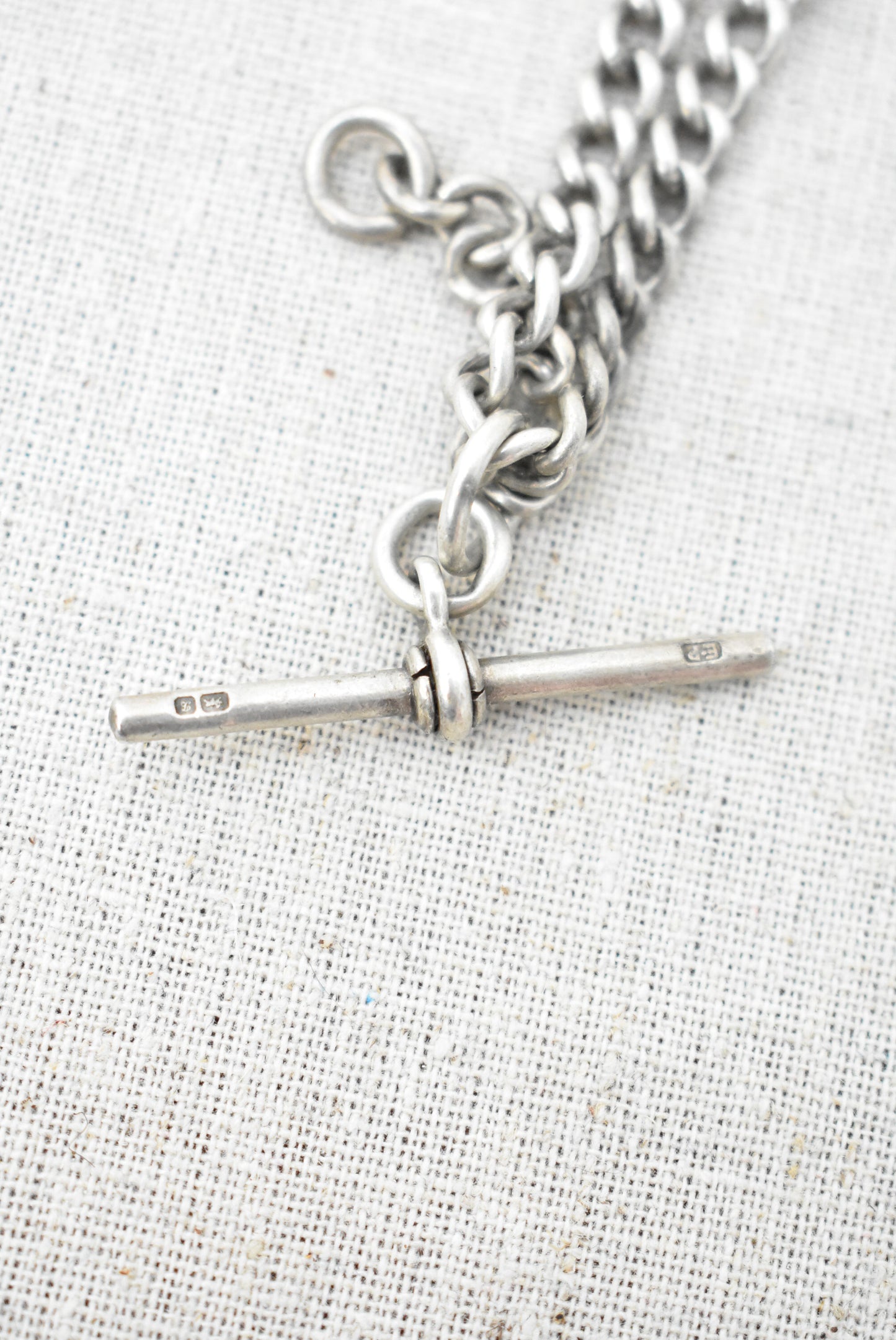 Vintage silver fob, watch chain