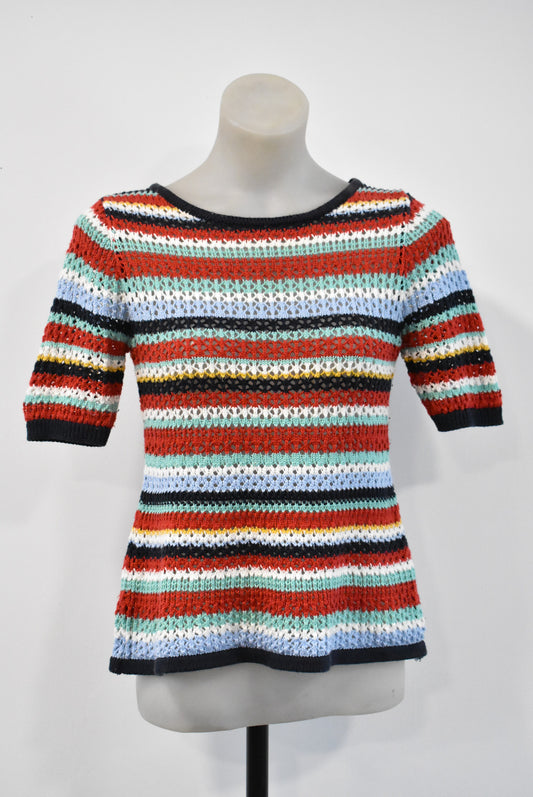 Top Shop cotton blend crochet tee, 8