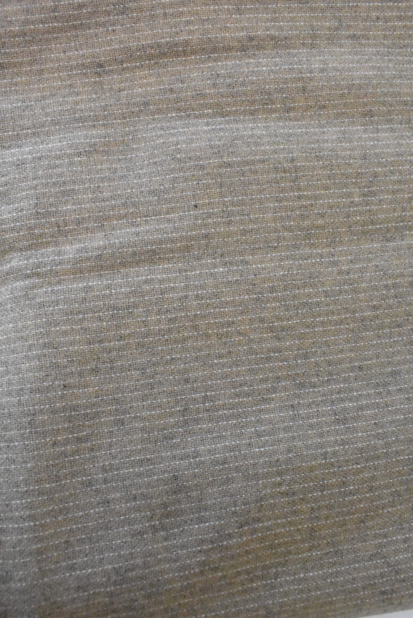 Wool fabric, beige with pinstripe