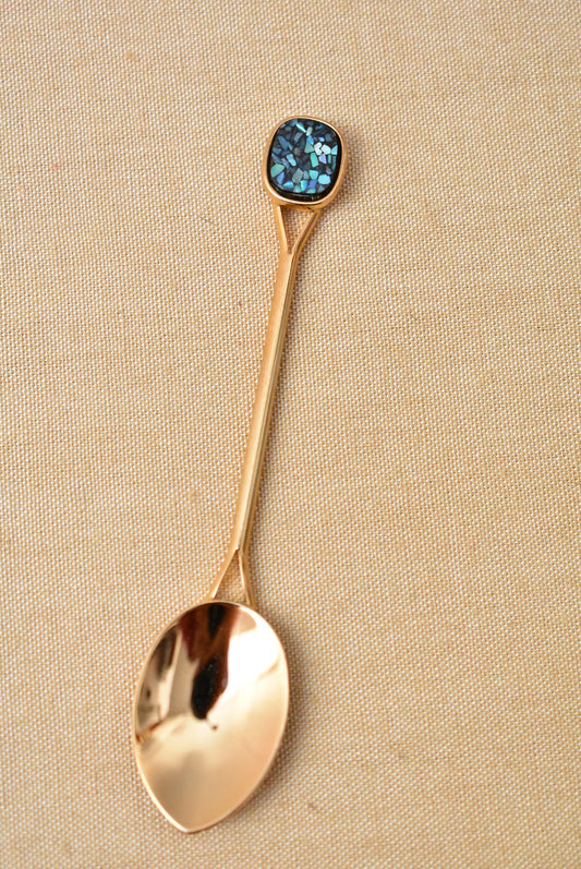 Pāua shell tea spoon