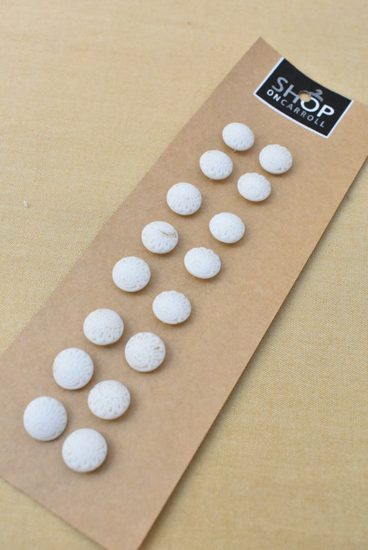 Vintage white ceramic buttons