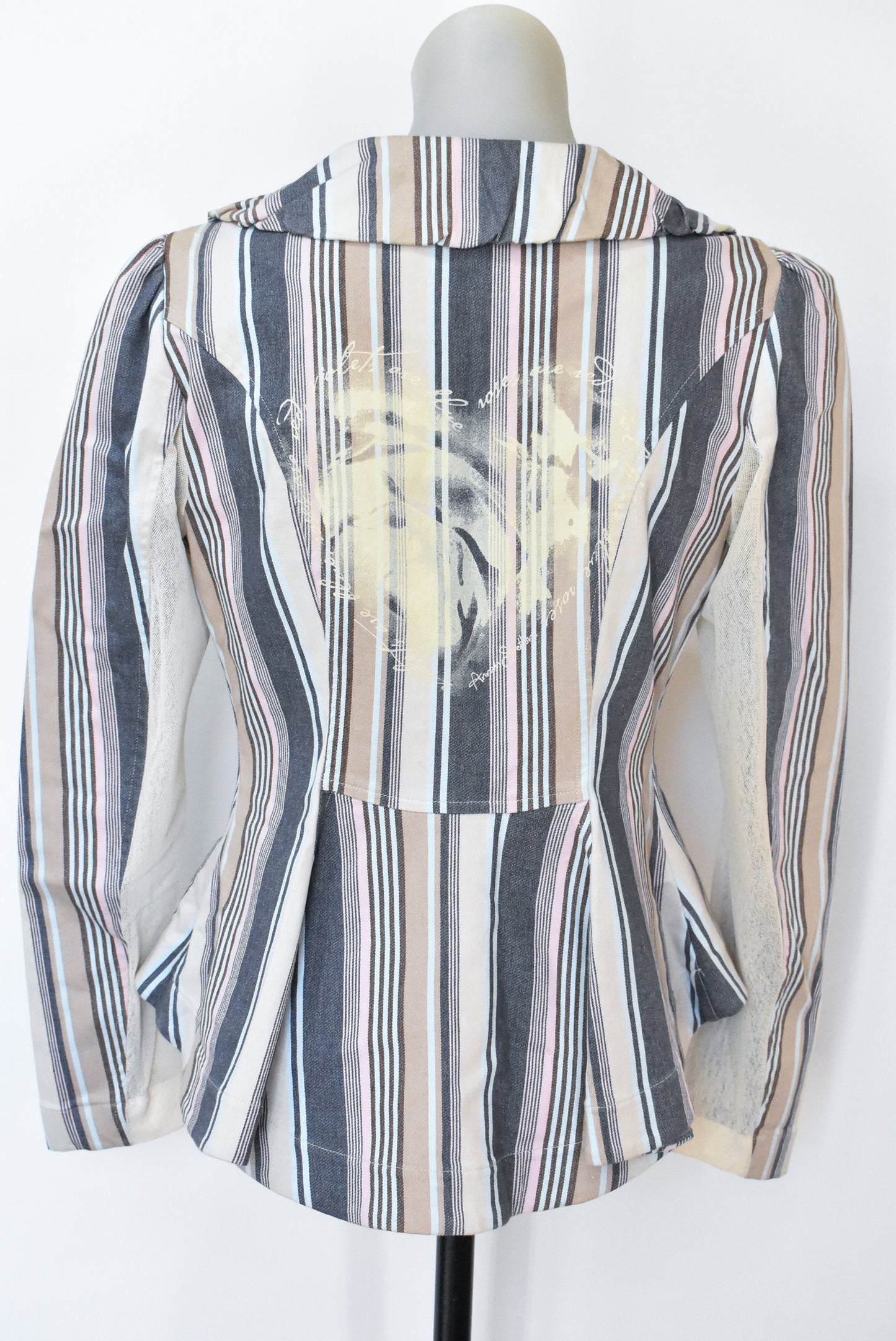 Annah. S, funky striped blazer, s