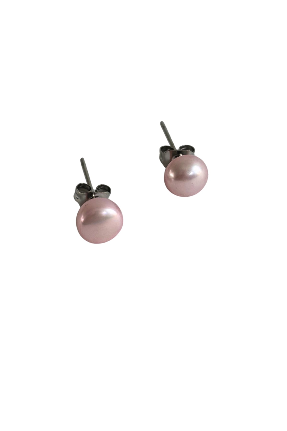 Pink pearl 925 silver studs