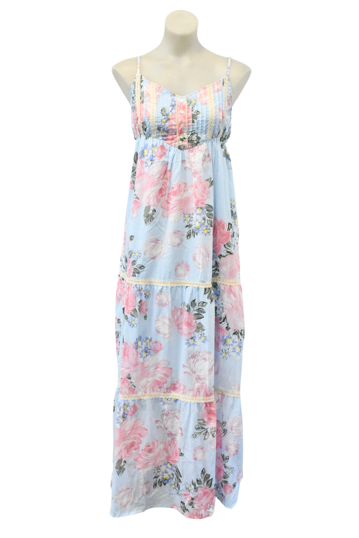 Gorgeous summer vibes cotton floral maxi dress, 10