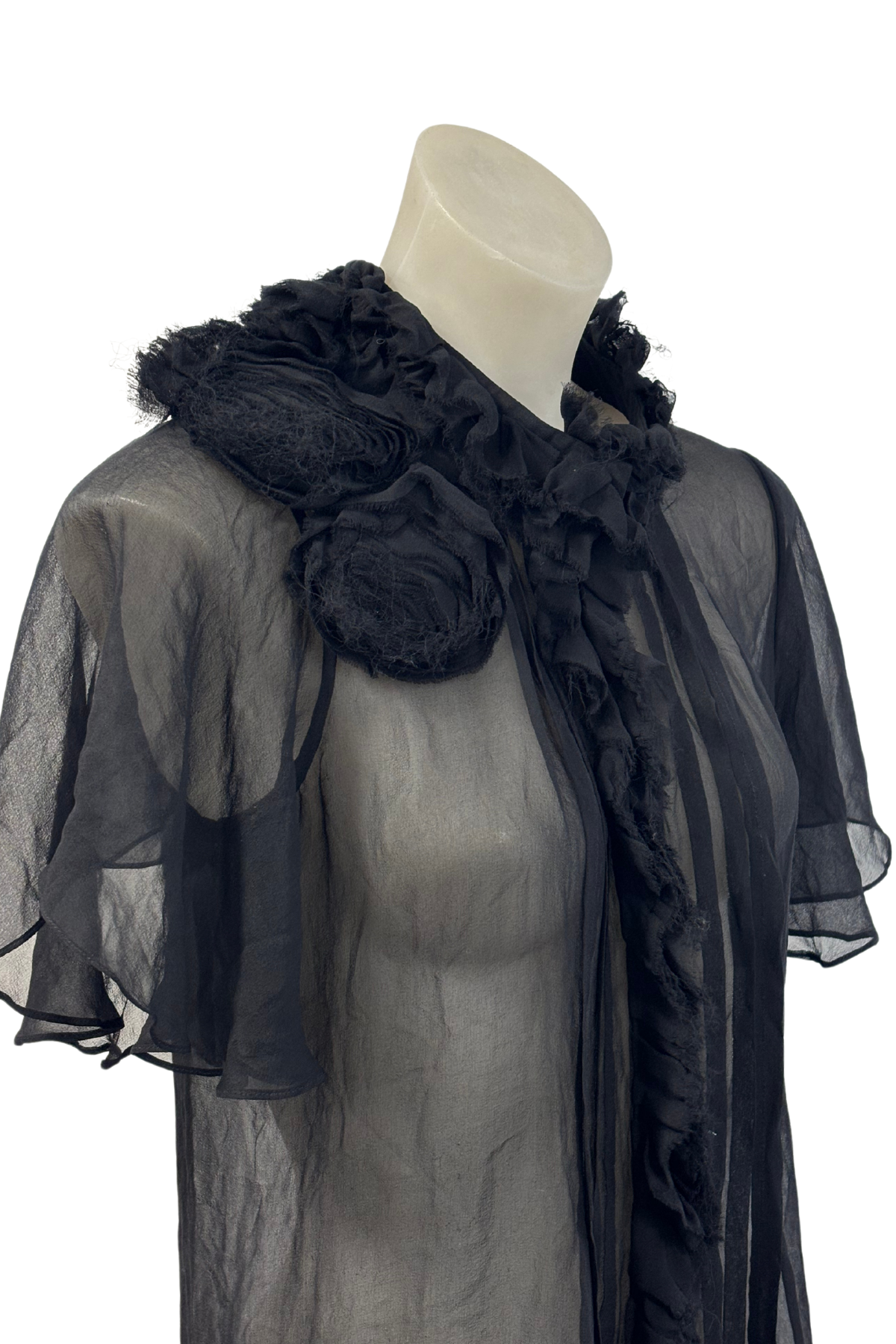 Trelise Cooper 100% silk flower ruffle dress, 6